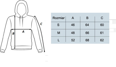 bluza z kapturem damska rozmiary