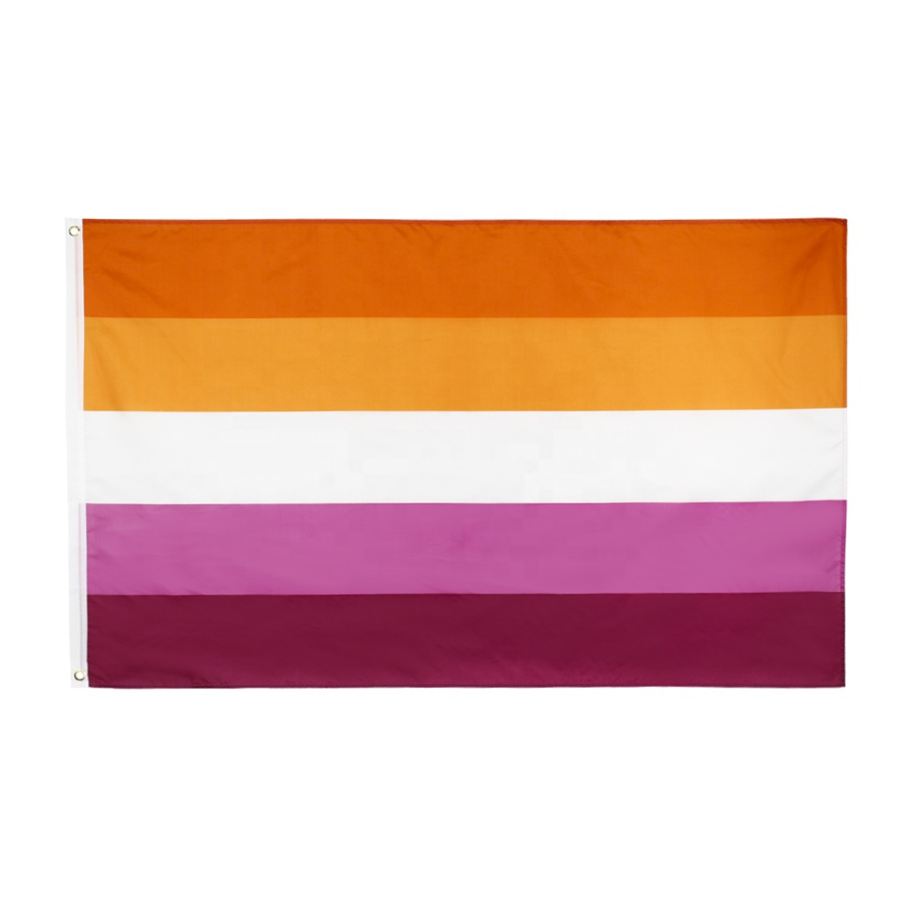 flaga lesbian sunset