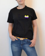 Koszulka Serce Flaga Nonbinary
