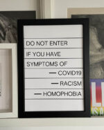 Plakat "Do not enter if"