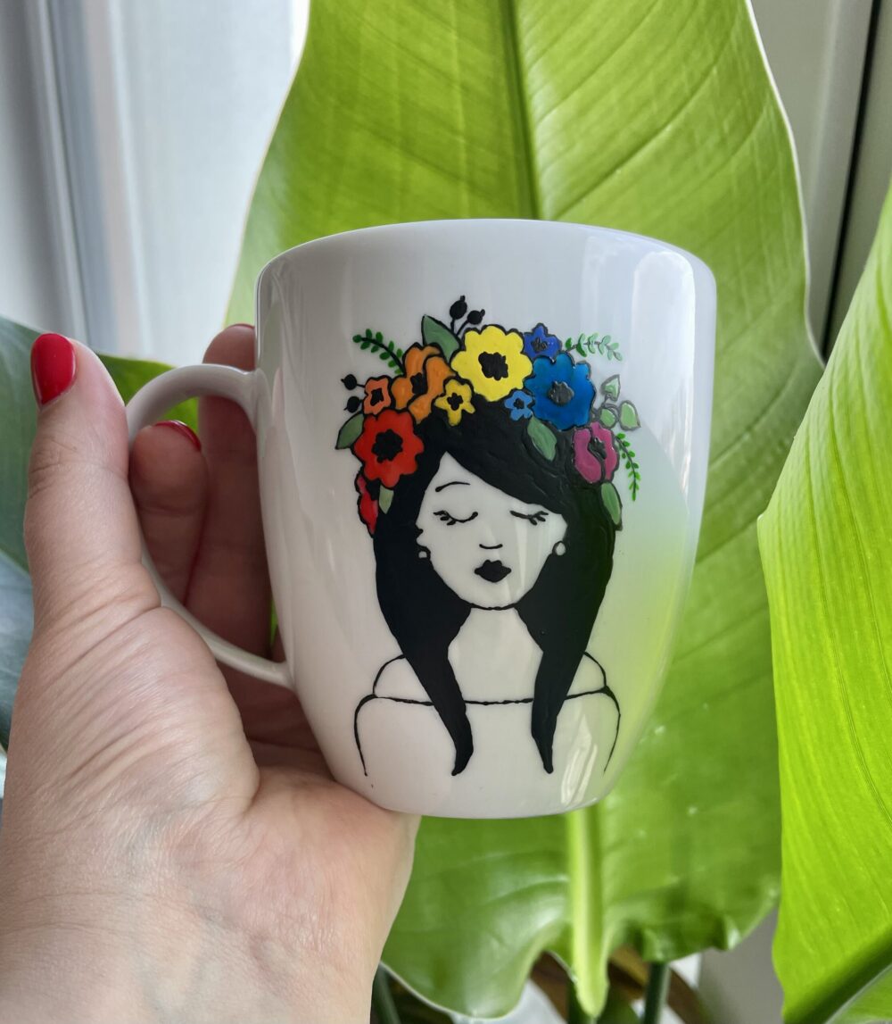 Kubek Tęcza kobieta