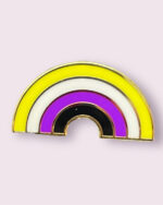 Pins tęcza LGBT Flaga Nonbinary