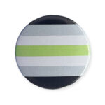 agender flaga przypinka